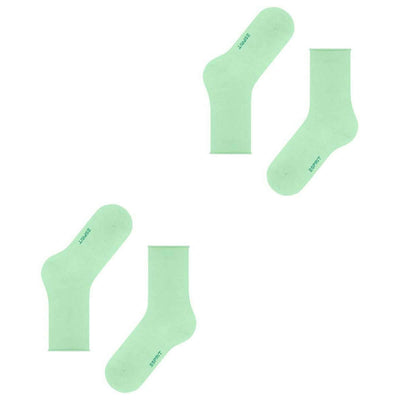 Esprit Green Basic Pure 2 Pack Socks