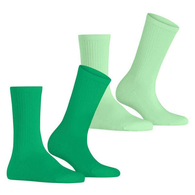 Esprit Green Basic Tennis 2 Pack Socks