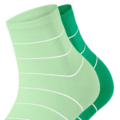 Esprit Green Fine Line 2 Pack Short Socks