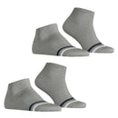 Esprit Grey Accent Stripe 2 Pack Sneaker Socks