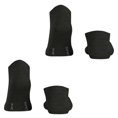 Esprit Grey Basic Uni 2 Pack Sneaker Socks