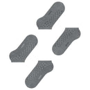 Esprit Grey Fine Dot 2 Pack Sneaker Socks