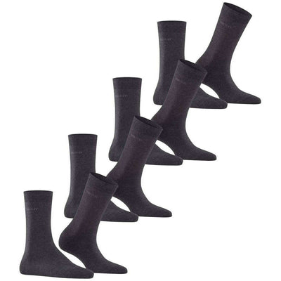 Esprit Grey Solid 4 Pack Socks
