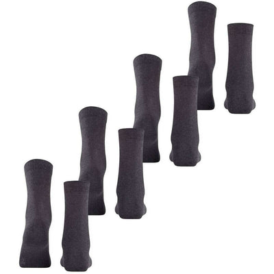 Esprit Grey Solid 4 Pack Socks