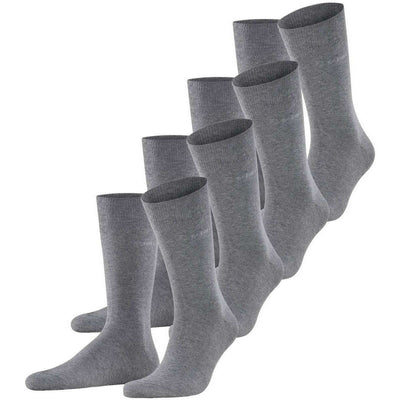 Esprit Grey Solid 4 Pack Socks
