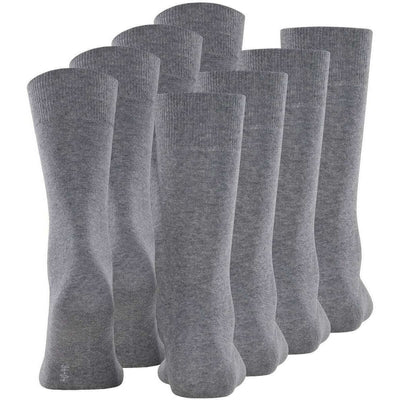 Esprit Grey Solid 4 Pack Socks