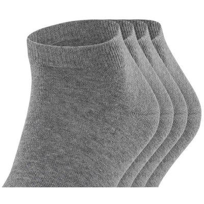 Esprit Grey Solid Sneaker 4 Pack Socks
