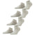 Esprit Grey Solid Sneaker 4 Pack Socks