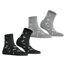 Esprit Grey Twig 2 Pack Socks