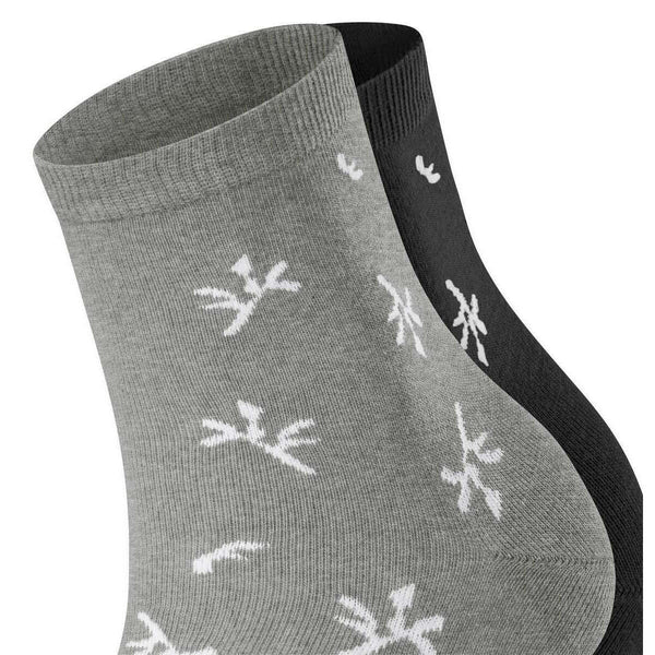 Esprit Grey Twig 2 Pack Socks