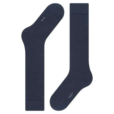 Esprit Navy Basic Pure Knee High Socks