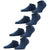 Esprit Navy Solid Sneaker 4 Pack Socks