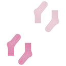 Esprit Pink Allover Stripe 2 Pack Socks