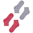 Esprit Pink Twig Short 2 Pack Socks