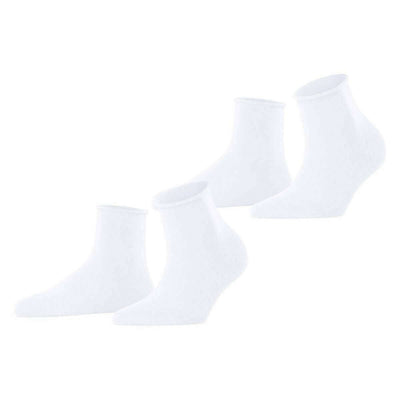 Esprit White Basic Pure 2 Pack Short Socks