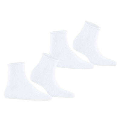 Esprit White Basic Pure 2 Pack Short Socks