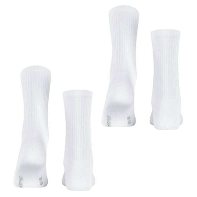 Esprit White Basic Tennis 2 Pack Socks