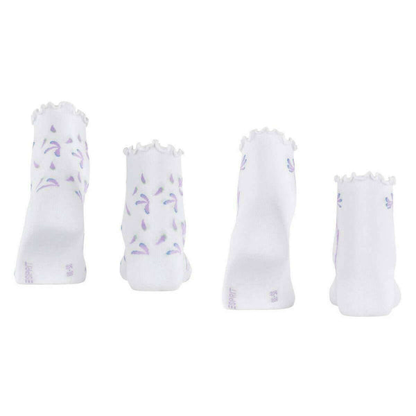 Esprit White Blossom 2 Pack Socks