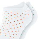 Esprit White Fine Dot 2 Pack Sneaker Socks