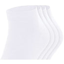 Esprit White Solid Sneaker 4 Pack Socks