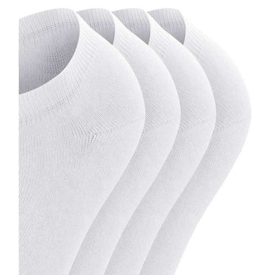 Esprit White Solid Sneaker 4 Pack Socks