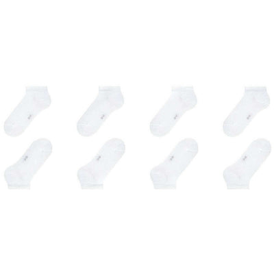 Esprit White Solid Sneaker 4 Pack Socks