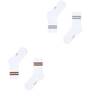 Esprit White Tennis Stripe 2 Pack Socks