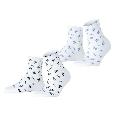Esprit White Twig 2 Pack Socks