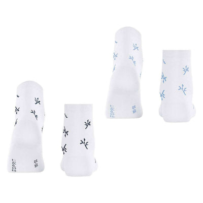 Esprit White Twig 2 Pack Socks