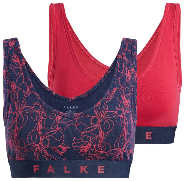 Falke Red Daily Comfort Print 2-Pack Bustier Bralette