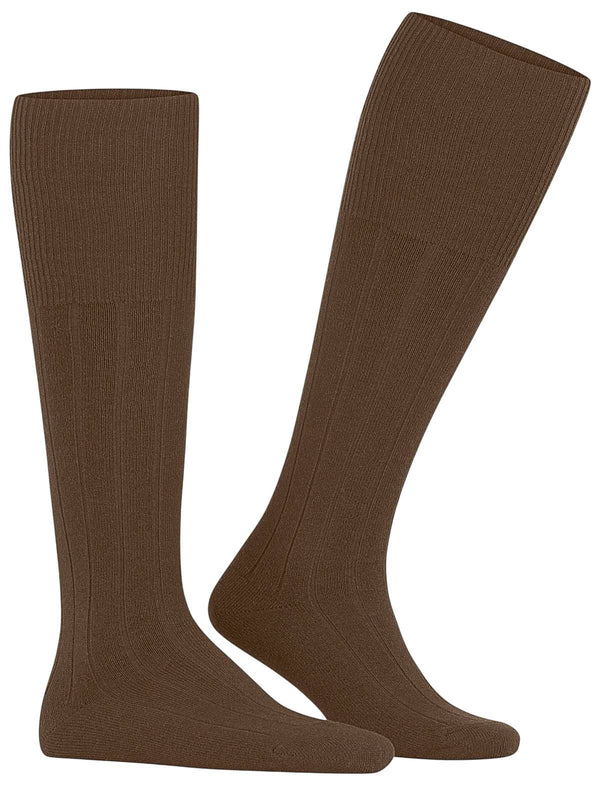Falke Brown Lhasa Rib Knee High Socks