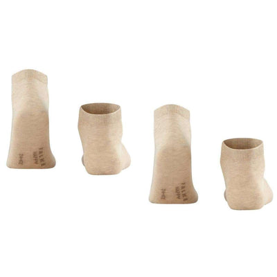 Falke Beige Happy 2 Pack Sneaker Socks