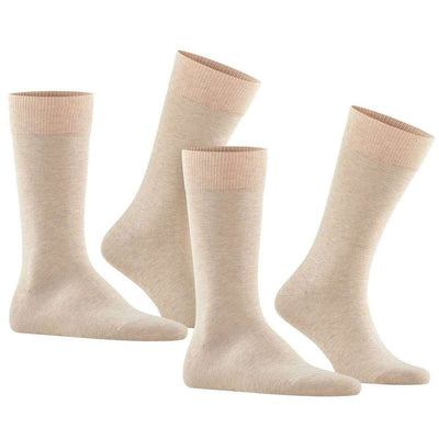 Falke Beige Happy 2 Pack Socks
