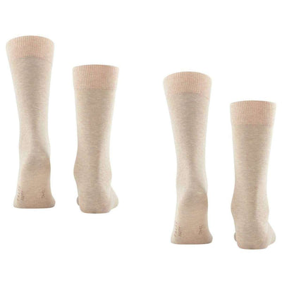 Falke Beige Happy 2 Pack Socks