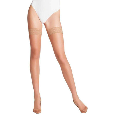 Falke Beige Shelina 12 Denier Stay Up Stockings
