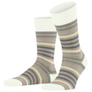 Falke Beige Tinted Stripe Socks