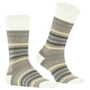 Falke Beige Tinted Stripe Socks