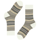 Falke Beige Tinted Stripe Socks