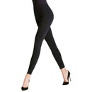 Falke Black Cotton Seamless Leggings