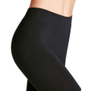 Falke Black Cotton Seamless Leggings