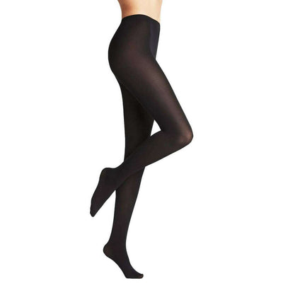 Falke Black Cotton Touch Tights
