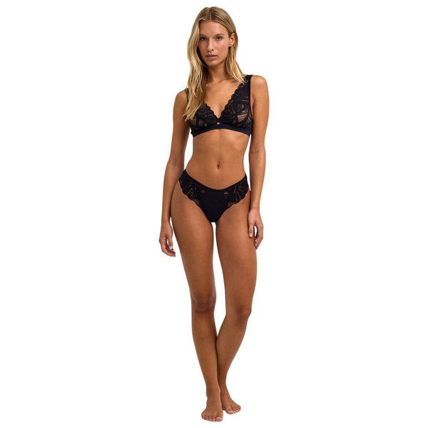Falke Black Delicate Touch Thong