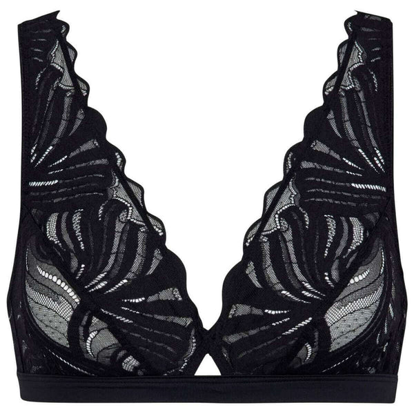 Falke Black Delicate Touch Triangle Bralette
