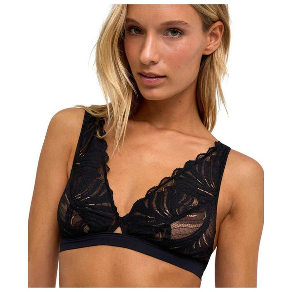 Falke Black Delicate Touch Triangle Bralette