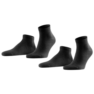 Falke Black Happy 2 Pack Sneaker Socks