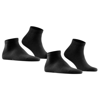 Falke Black Happy 2 Pack Sneaker Socks
