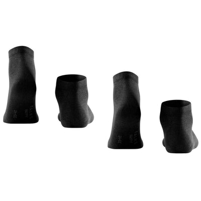 Falke Black Happy 2 Pack Sneaker Socks