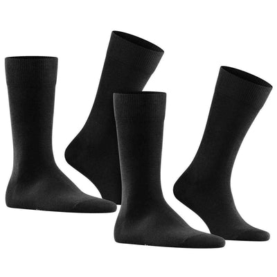 Falke Black Happy 2 Pack Socks