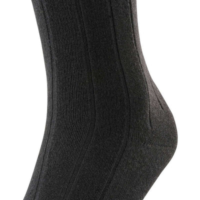 Falke Black Lhasa Rib Knee High Socks