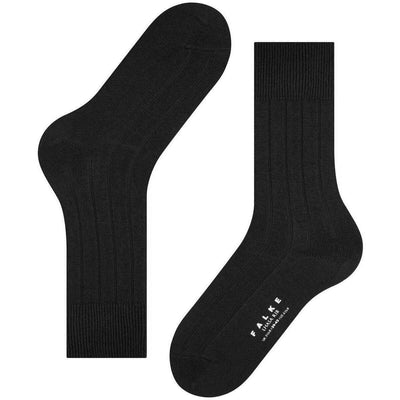 Falke Black Lhasa Rib Socks
